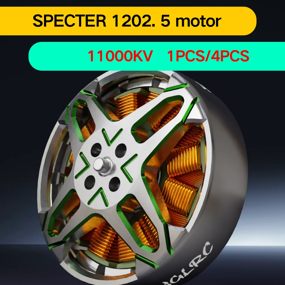 HGLRC SPECTER 1202.5 Brushless Motor 11000KV 1-2S LIPO for FPV Freestyle 85mm 2.5inch Toothpick 3inch Long Range Drones