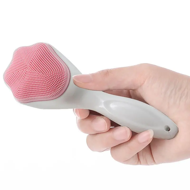 Soft Silicone Facial Brush Manual Massage Brush Cleanser To Remove Black Pores Deep Cleaning Brush