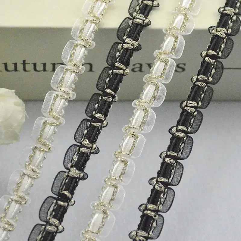 5Meters/16.4Ft Per Pack of New Lace Trim for Clothing DIY Handmade Dresses, Curtains, Clothing Accessories, Tulle U-Shaped Lace