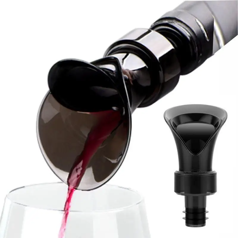 

Quick Decanter White Red Wine Bottle Drop Stop Top Stopper Dumping Funnel Aerator Pourer Premium Aerating Decanter Spout