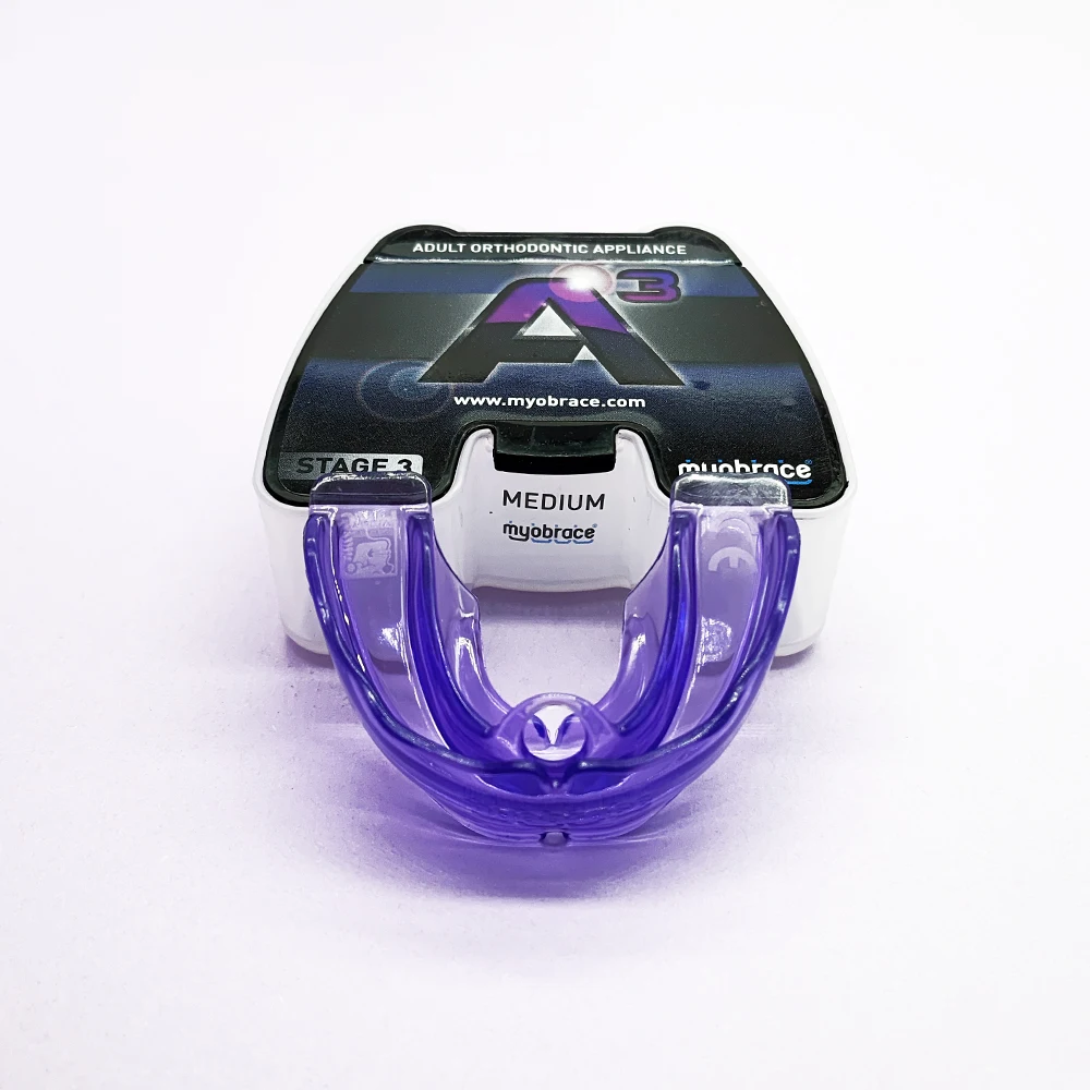 

Australia myobrace Adult Orthodontic Appliance Professional teeth trainer A3 Purple Color