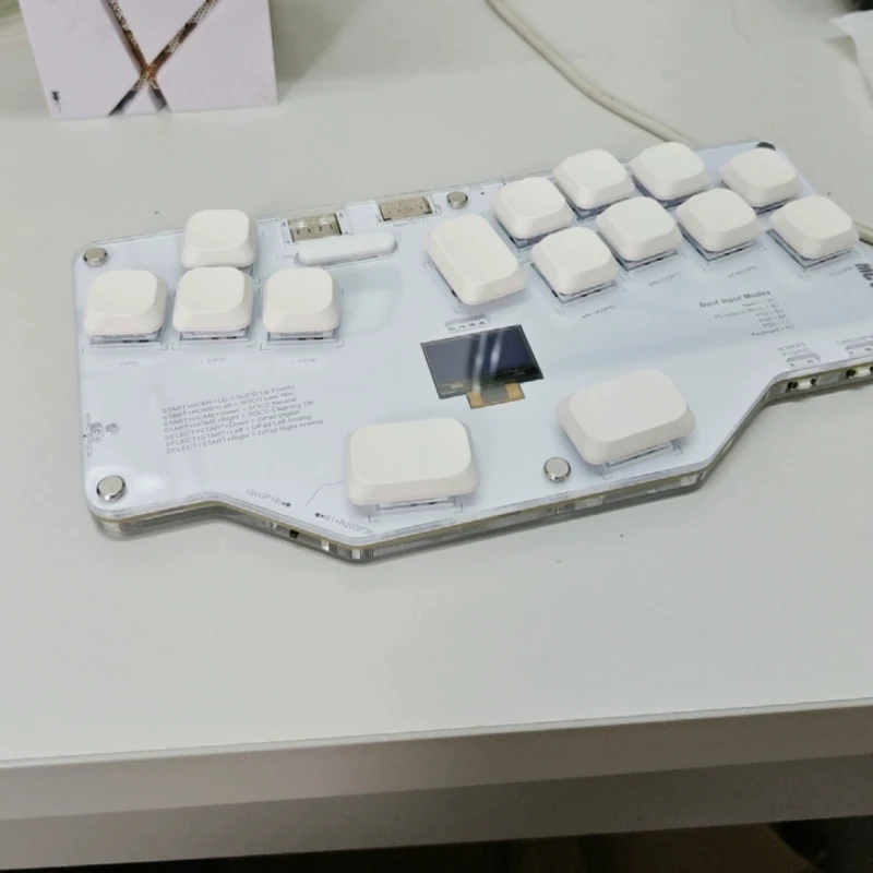 MCstudio Mixbox Fighting Keyboard Customized Wired Low Switch Hot Swap RGB Non-slip Game Joystick PS for Keyboard Accessories