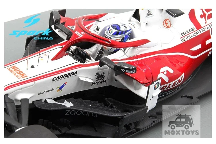 Spark 1:18 F1 2021 Alfa Romeo Racing ORLEN C41 No7 Kimi Sauber Abu Dhabi Diecast Model Car