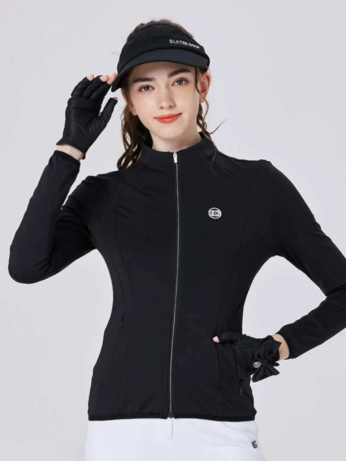 

Thin Sports Waist Windbreaker Jacket Golf Women's Clothing Windproof Slim Quick-drying Running Korean Version of High-end Tops