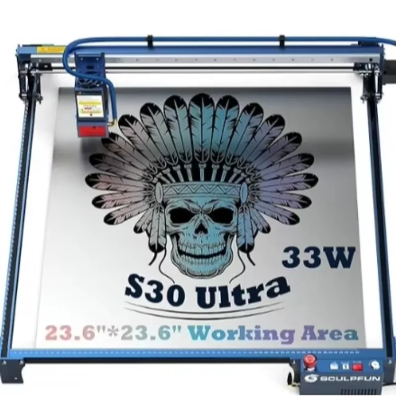 

S30 Ultra 33W 600x600mm Engraver Area Wood Jewellery Pendant Necklace Diode Laser Engraving Cutting Machine