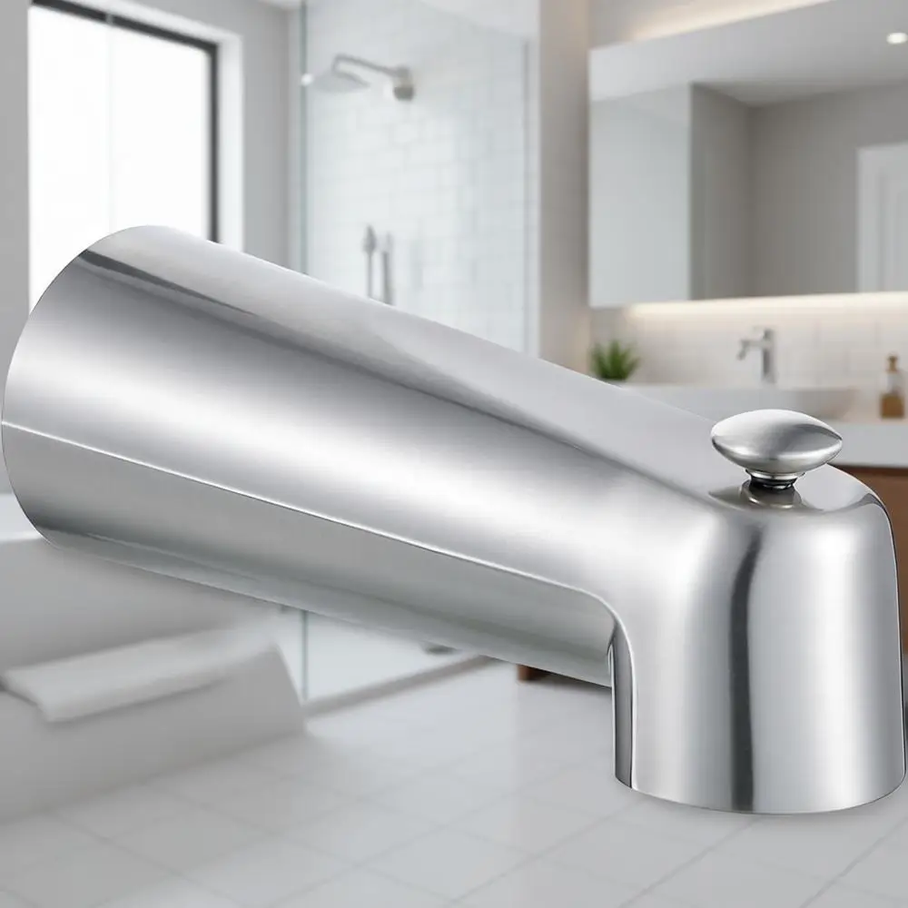 

7 Inch Tub Spout with Diverter, Compatible with 3839/3853 Models, 1/2 Copper Water Tube, 5/32 Hex Wrench, Brushed Nickel Finish