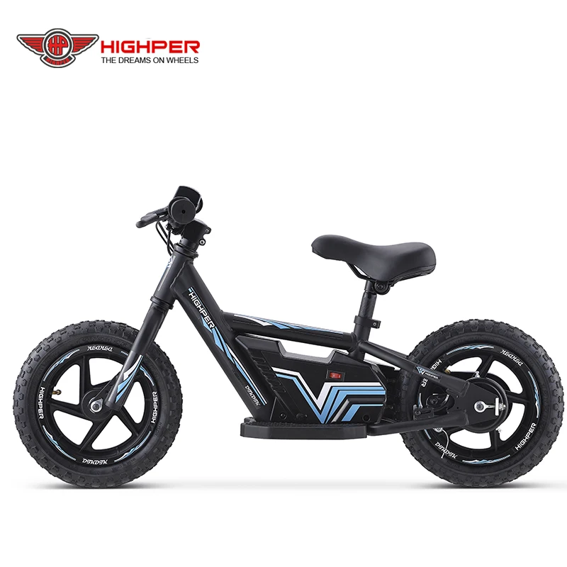 12 Inch Children No Pedal Bicycle, Electric Powered Kids Balance Bike, Stability Cycle For Kids