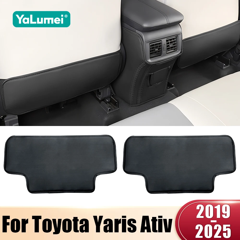 Für Toyota Yaris Ativ 2019 2020 2021 2022 2023 2024 2025 2 Stück Auto-Rücksitzschutz Anti-Kick-Matte Polster Schutz Zubehör