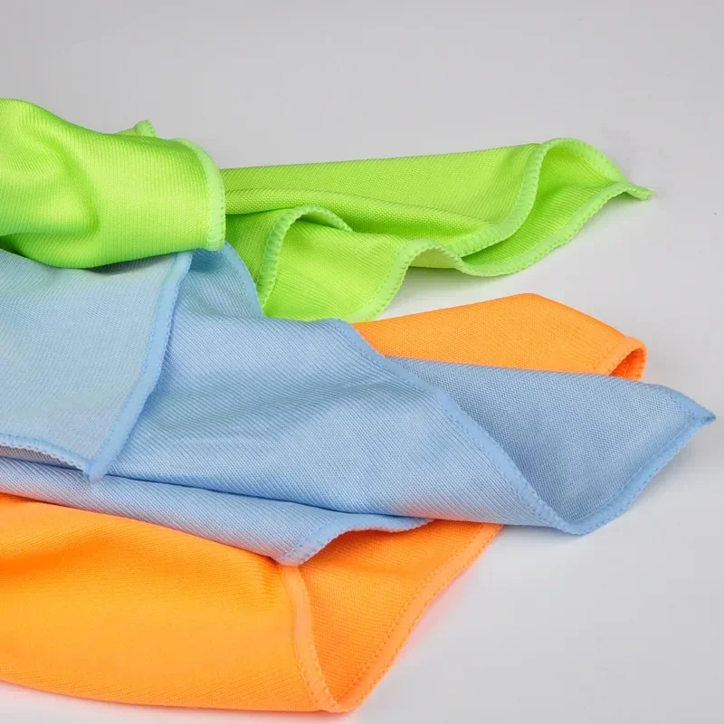 High Quality Microfiber Thick Glass Towel Absorbent Square Towel Car Wash Towel Cleaning Supplies