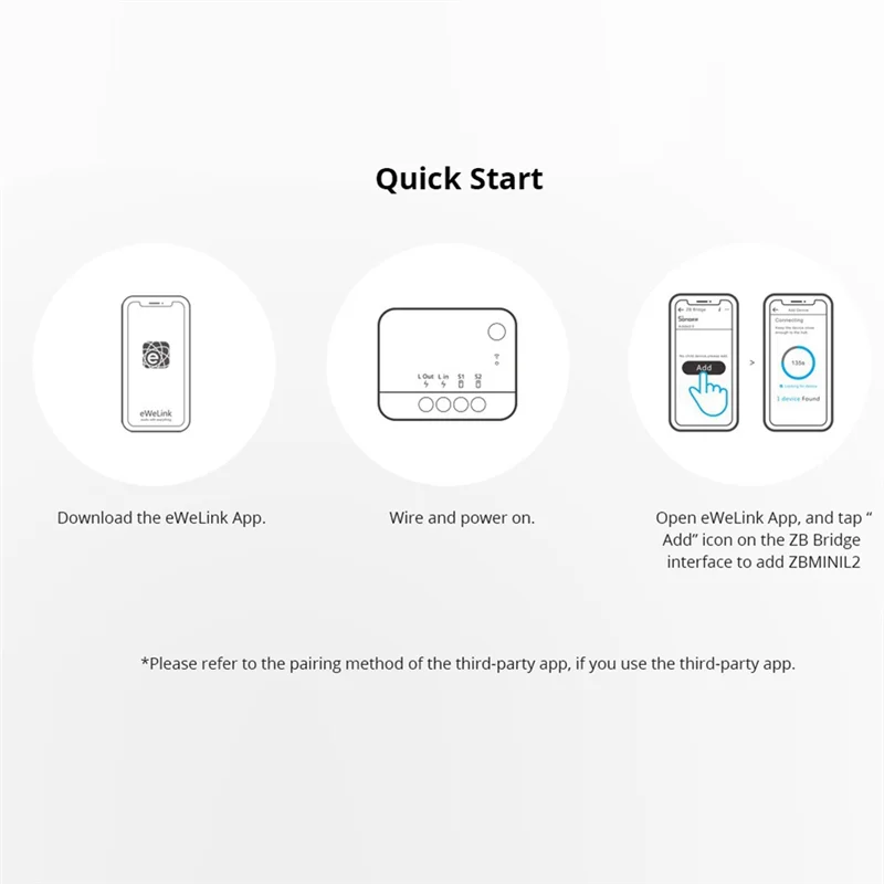 PHILE-ZBMINI-L2 Cable requerido interruptor inteligente Zigbee extremo compatible con asistente de hogar Alexa Zigbee2mqtt Smartthings HUB