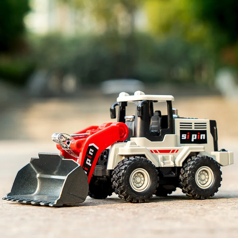 

Inertial Simulation Engineering Vehicle Alloy Shovel Head Children's Engineering Cart Bulldozer Model Boy Toy Birthday Gift