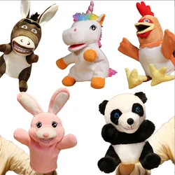 Coelho Donkey Panda Unicórnio Galo Boca Aberta Fantoche De Mão De Pelúcia Brinquedo De Pelúcia