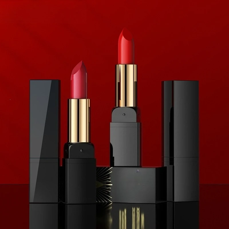 Waterproof Long Lasting Transfer Proof Lipstick Smudge Proof Silky Moisturizing Natural Glossy Lip Color Makeup Accessory