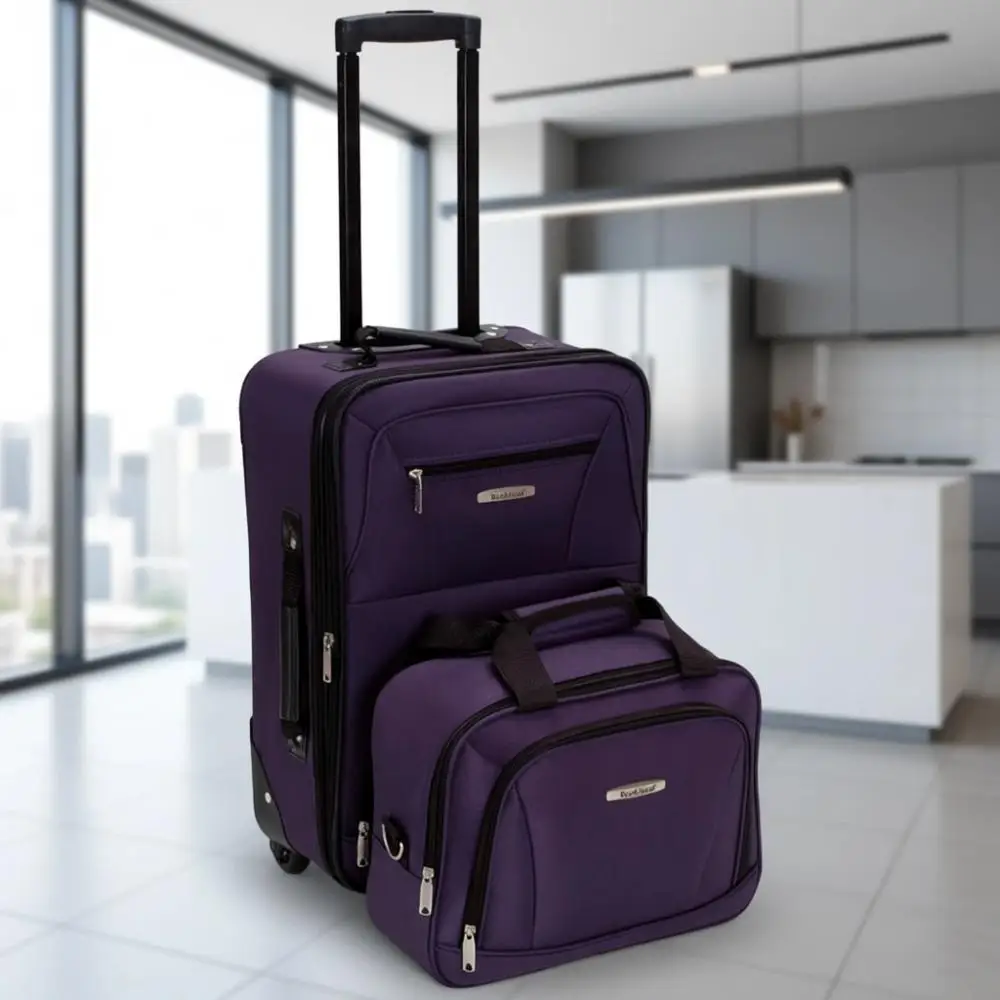 

Expandable 2-Piece Luggage Set, 14/19 Inches