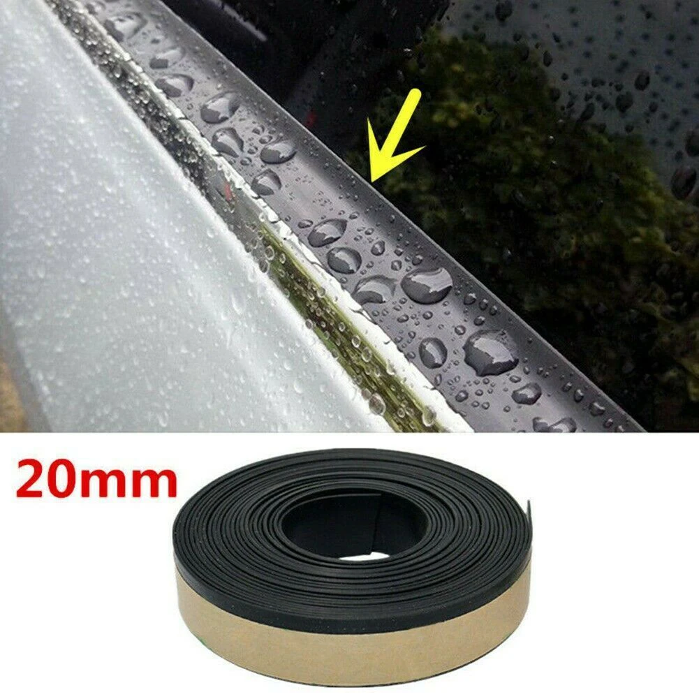 2 Pcs 2M Car Sealing Strip Rubber 20mm For Front & Rear Side Window Glass Edging Waterproof Glass Repair Car Accessories