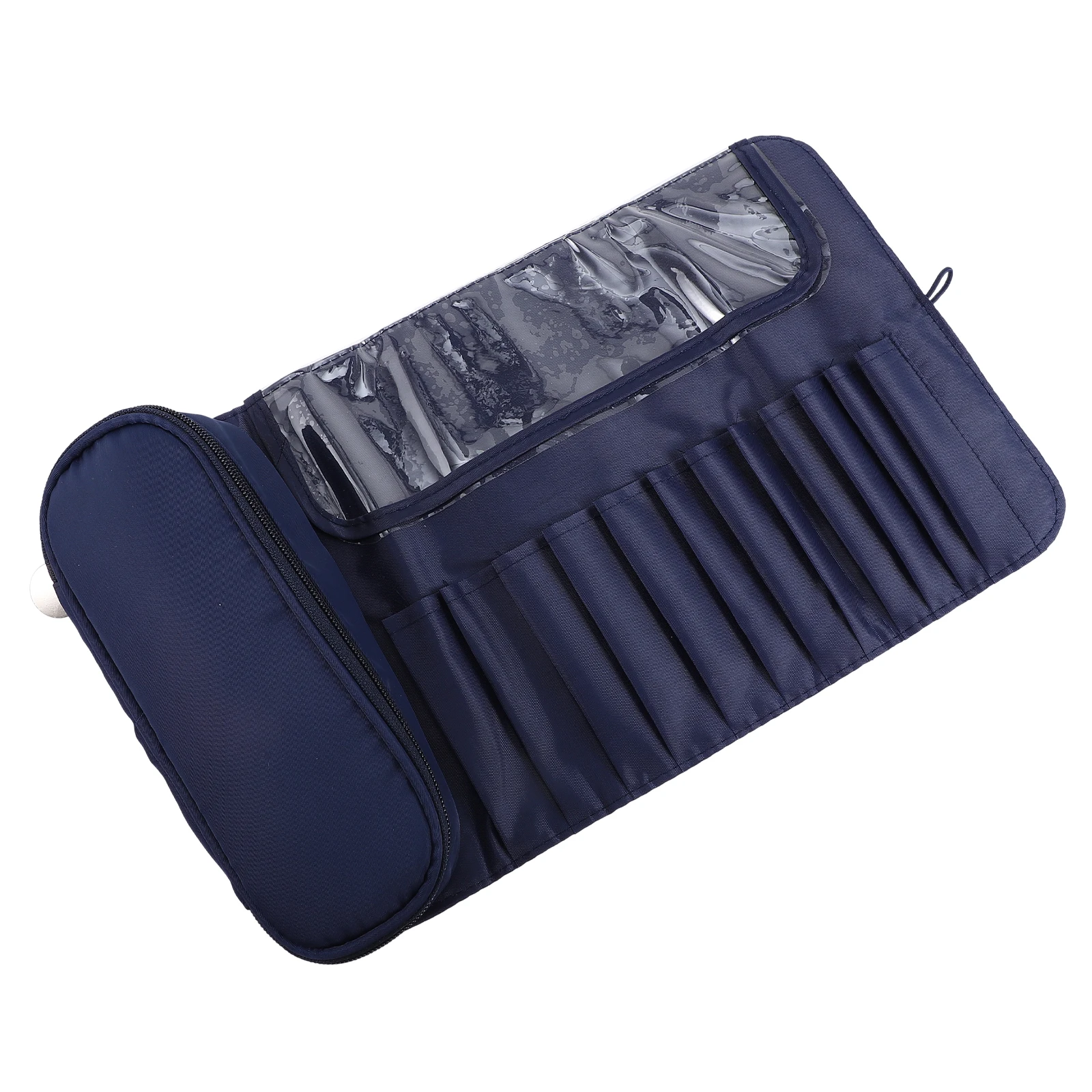 メイクブラシオーガナイザーバッグ 軽量防水素材 コンパクトローリングケース 化粧品 口紅 旅行用