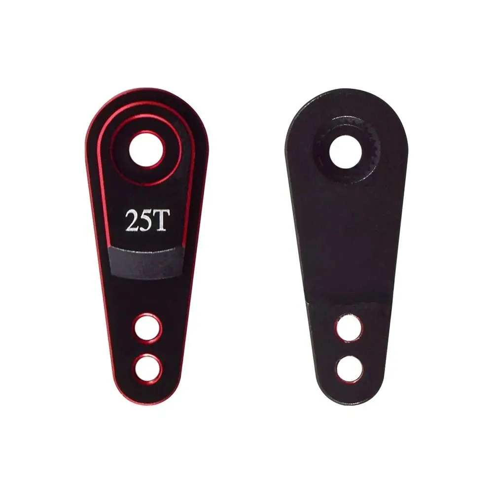 Aluminum Alloy Servo Arm CNC Machined Extended Long Type Steering Rocker Multi-Hole Adjust 25T Output Arm RC Boat Accessory