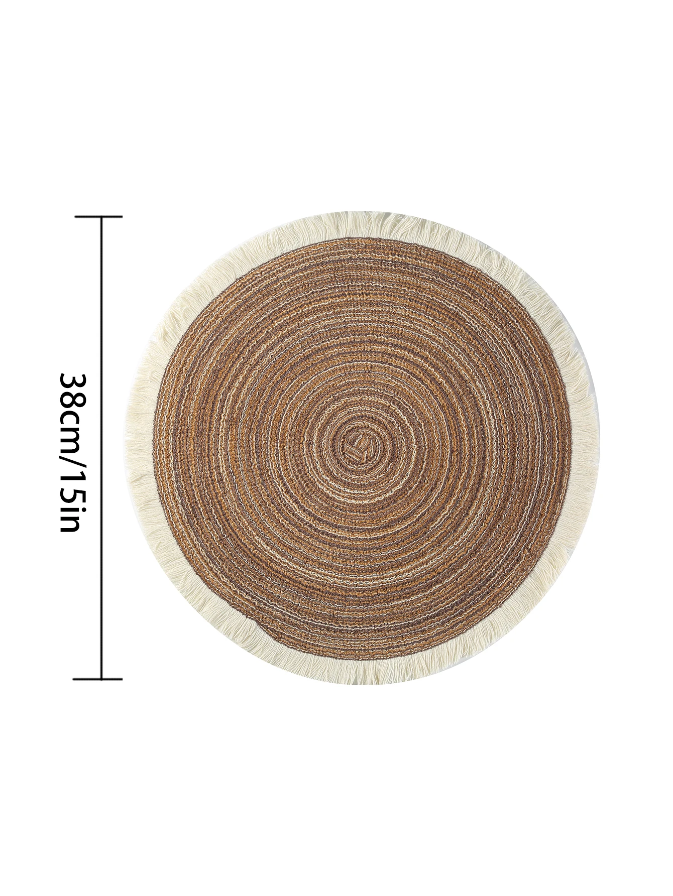 1pcs Hot Selling Fringe Eco-friendly Polyester Cheap Table Mat Placemats Kitchen Mat