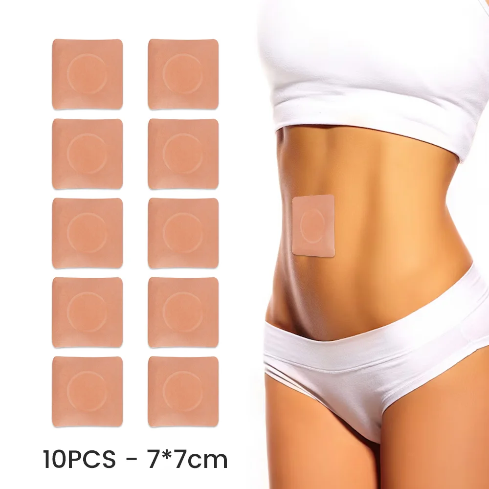 10Pcs Organic Cotton Castor Oil Pack Waist Wrap Castor Oil Packs for Black Castor Oil Self Adhesive Anti leak Pack For Women Men