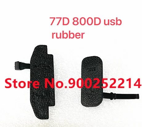 A set of Interface Cap USB HDMI Rubber Cover For Canon EOS 77D 800D Black USB Cover MDHI Door