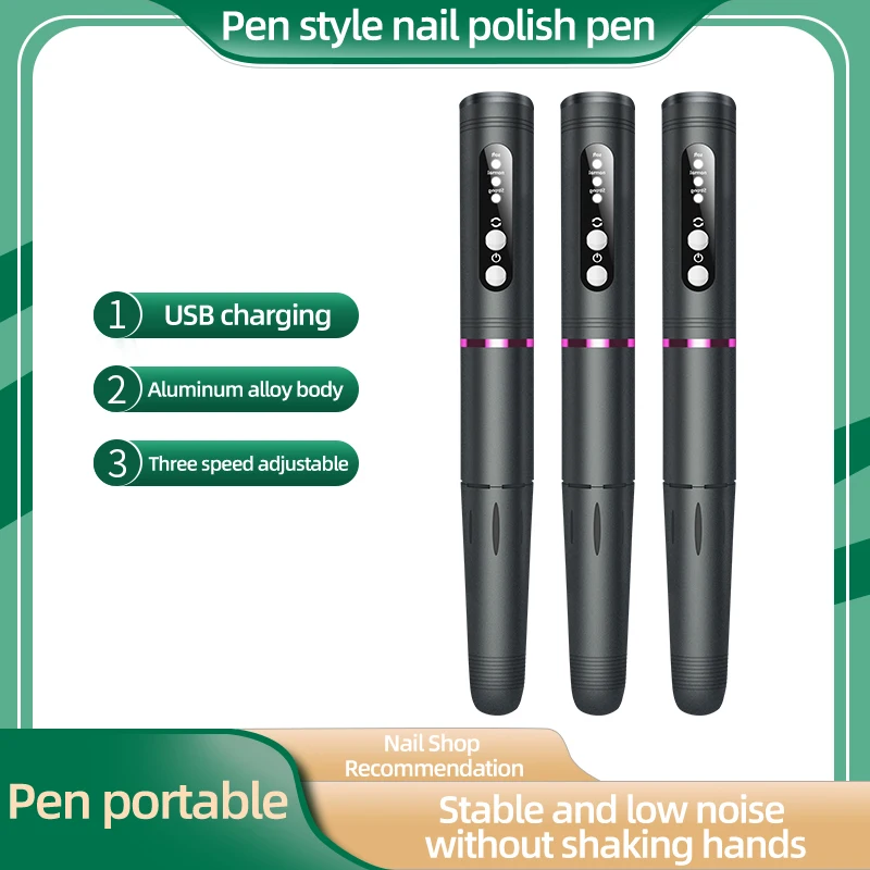 Perceuse à ongles électrique pour manucure, polisseuse sans fil, mini perceuse, aste, portable, fournitures de styliste