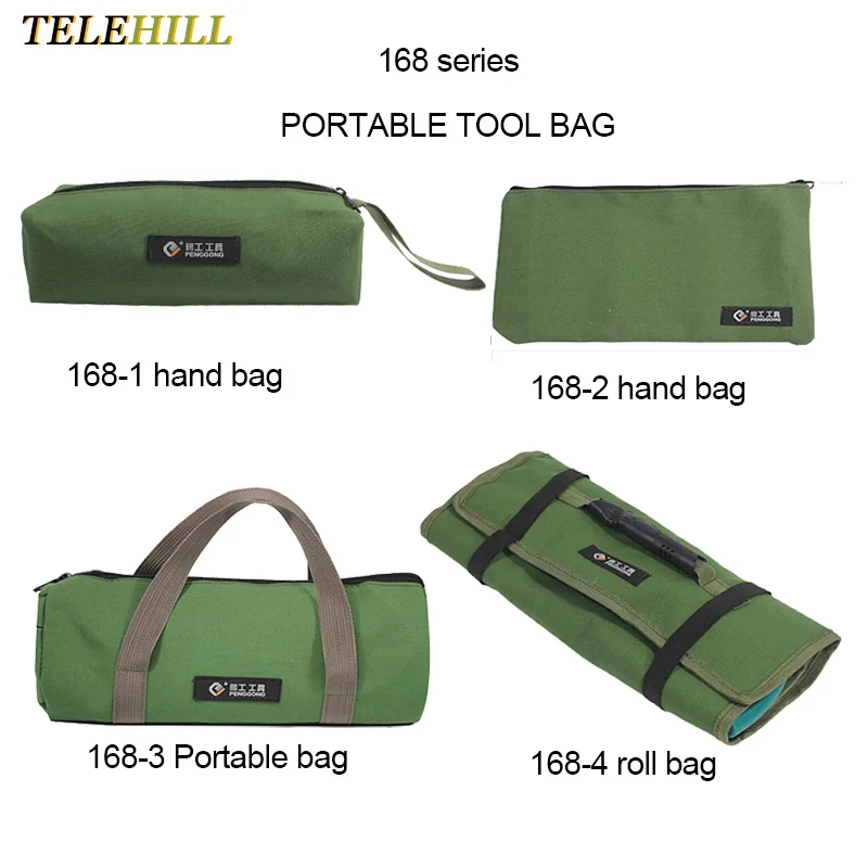 Portable/Handheld Tool Kit Bag Multi-Purpose Waterproof Storage Hand Tool Bag Wrench Screwdrivers Pliers Roll Pouch Tool Bag