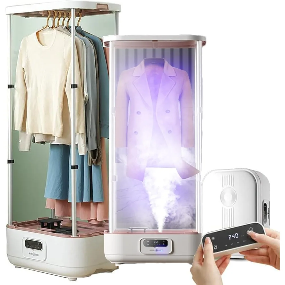 

Vertical Steam Iron Automatic Wireless,900w Collapsible Hanging Garment Steamer,with Remote Control electric clothes drying rack