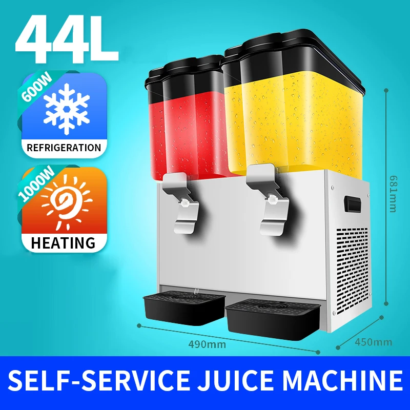 Machine à Cliquetis à Froid à Double Intervalles et Trois Intervalles pour Jus Glacé, Produit Professionnel, Disponible en 22, 44 ou 66l