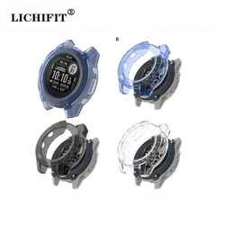 LICHIFIT Garmin Descent G1 스크린 보호대 케이스, 풀 커버리지 소프트 TPU 보호 커버, 범퍼 쉘, Garmin 시계