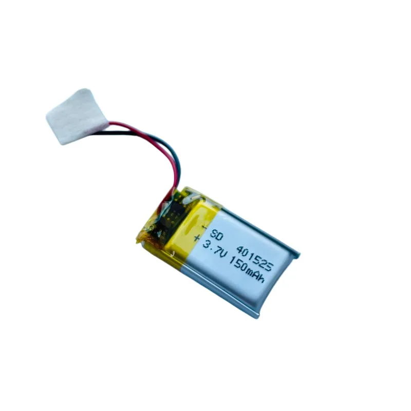 In Stock 5-10PCS 401525 3.7V 150mAh Polymer Lithium Battery for Pet Water Dispenser Neck Fan with Rechargeable Lithium Battery