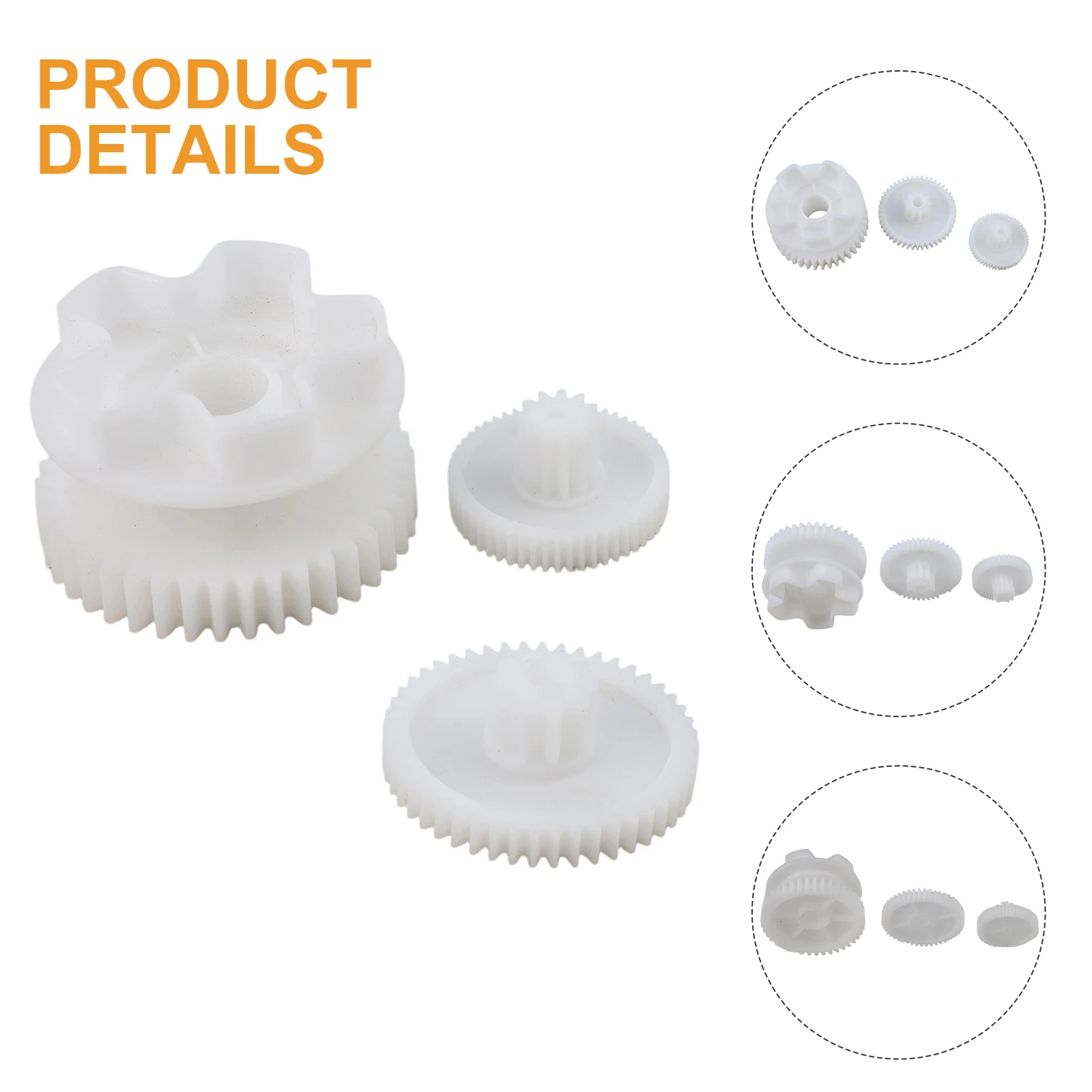 Children's Electric Ride On Car Plastic Gear Replacement Set Compatible with For Gearbox 550 and 390 Motor Models