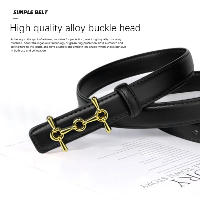 حزام عتيق كبير الحجم قابل للتعديل للنساء كاجوال فضفاض لمكتب الأعمال طراز OL إكسسوار خصر بسيط عالي الجودة للجينز #4