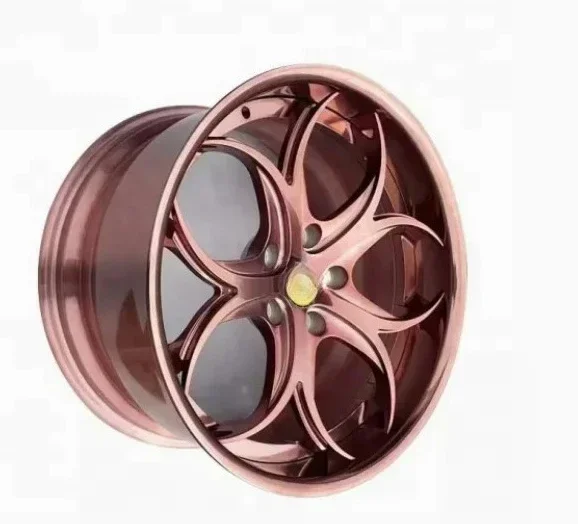 Rose Gold Forged Wheels Deep Concave Deep Lip 2 Piece Forged Alloy Wheels Rims for C6 C7 GT GTR corvette C7