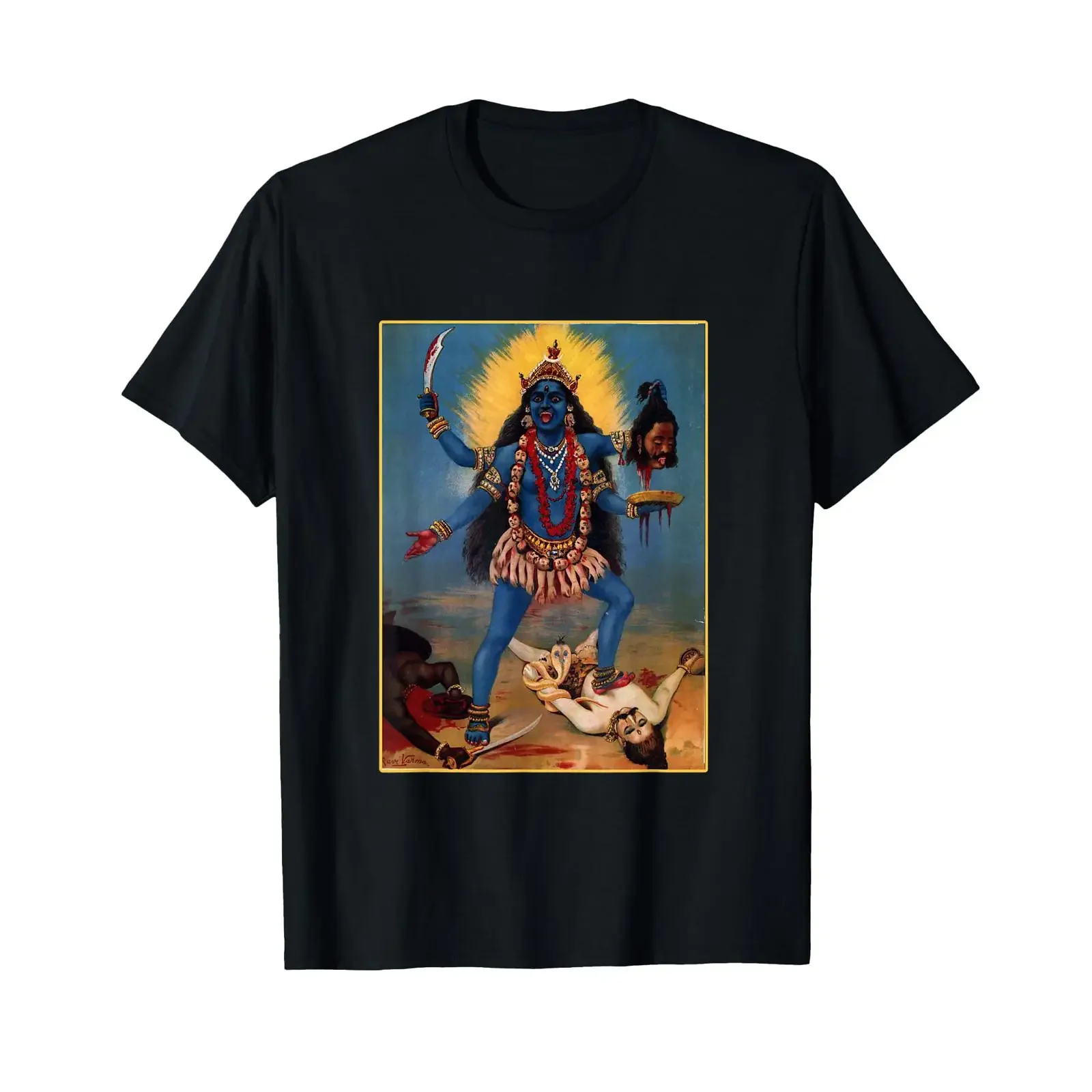 Ma Kali The Divine Mother T Shirt vintage Washed designer clothes Unisex Top For Everyday Wear homme graphic Versatile Casual