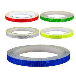 8m Reflective Tape PVC Bicycle Wheels Reflect Fluorescent Sticker Bike Reflective Sticker Strip Tape For Cycling Warning Safety