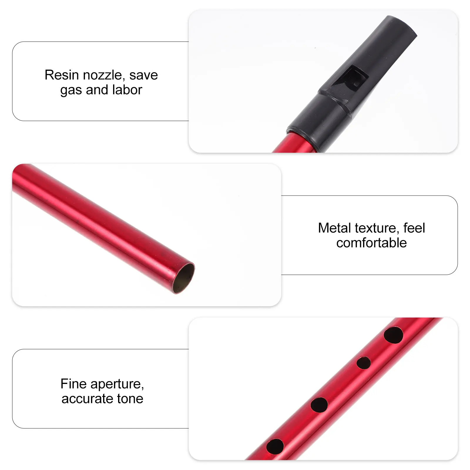 

6-Hole Soprano Recorder Beginner Clarinet Musical Instrument Resin Wind Flute For Educational Safe Durable