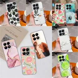 Clear Case For Xiaomi 14T Funda Back Cover Popular Fruit Pattern Soft Silicone Anti Drop Shell For Xiaomi 14 T 6.67 inches Coque