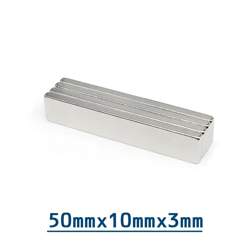 2/5/10/15/20/30PCS 50x10x3mm Block Strong Powerful Magnets N35 Long Permanent Magnet 50x10x3 Quadrate Neodymium Magnet 50*10*3