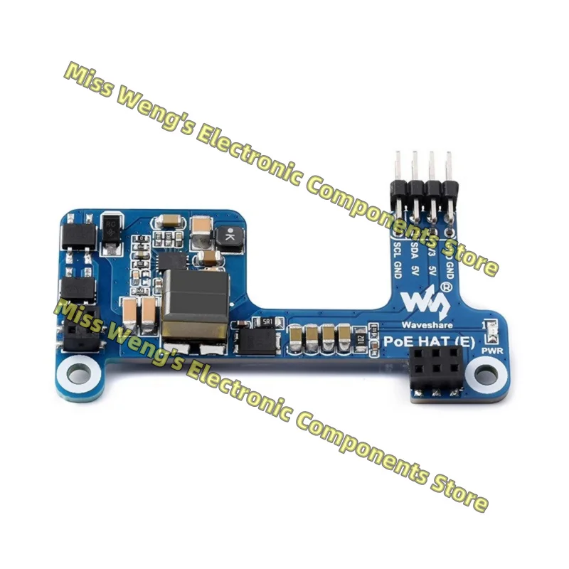 3B+/4B Ethernet Power POE Expansion Board Module Supports 802.3af Network Standard , PoE HAT(E)
