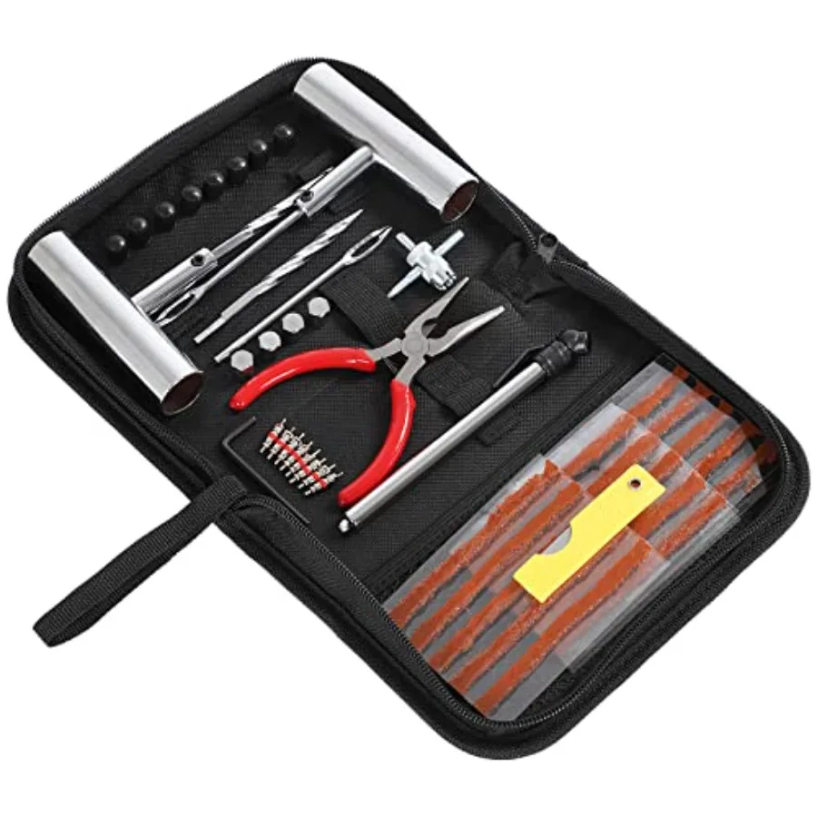 Tire Repair Kit Tire Patch Kit with Connectors Diaper Repair Tools Tyres and Connectors Patch Kit for Car Motorcycle Truck Trac