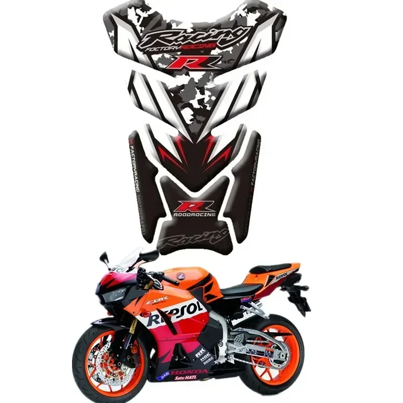 For Honda CBR 600 900 1000 RR Moto Tank Pad Protector 3D Gel Sticker Decal CBR600RR CBR900RR CBR1000RR - 5