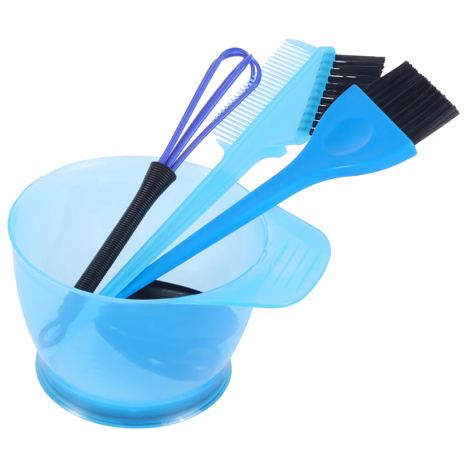 5Pcs Hair Dye Tool Kit Durable No Mess Tinting Bowl Application for Salon Home DIY Blue Hair Dye Kit - Image 3