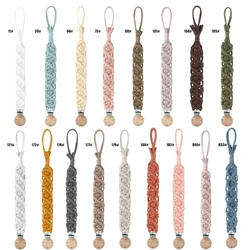 DUNIClips-Attache-tétine en Coton Vintage pour Bébé, Crochet Simple, Sucette de Dentition pour Nouveau-né, Sucette à Mâcher, Fait à la Main