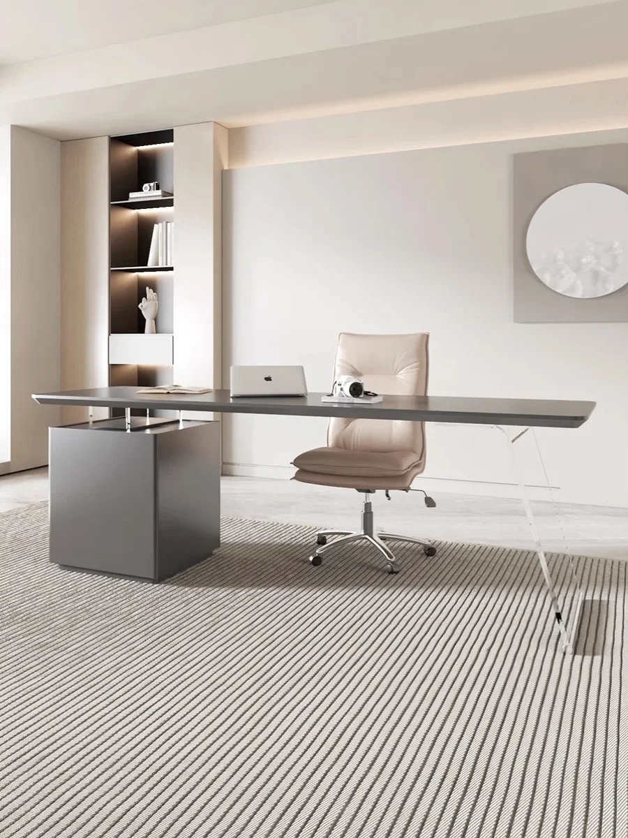 Nordic Cream Style Office Desk Consulting Table Simple Modern Beauty Salon Computer Desk Work Mesa Accessories Furniture