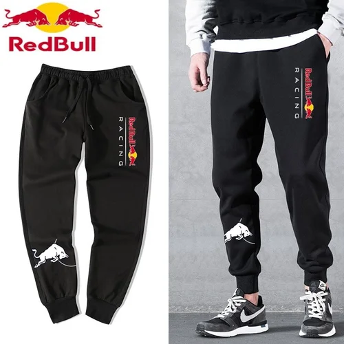 Nuevo traje de carreras del equipo de carreras Red Bull, pantalones deportivos informales 100% algodón, pantalones alisadores de pies para hombres y mujeres