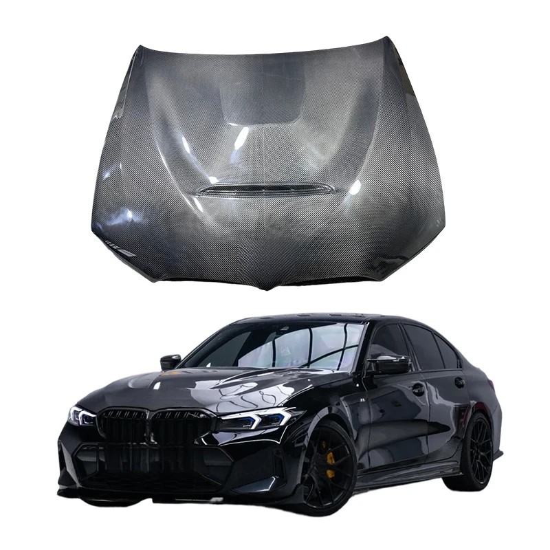High Quality GTS Style Prepreg Dry Carbon Fiber Bonnet And Trunk Fit For G20 G28 M340i LCI Car Tuning Parts