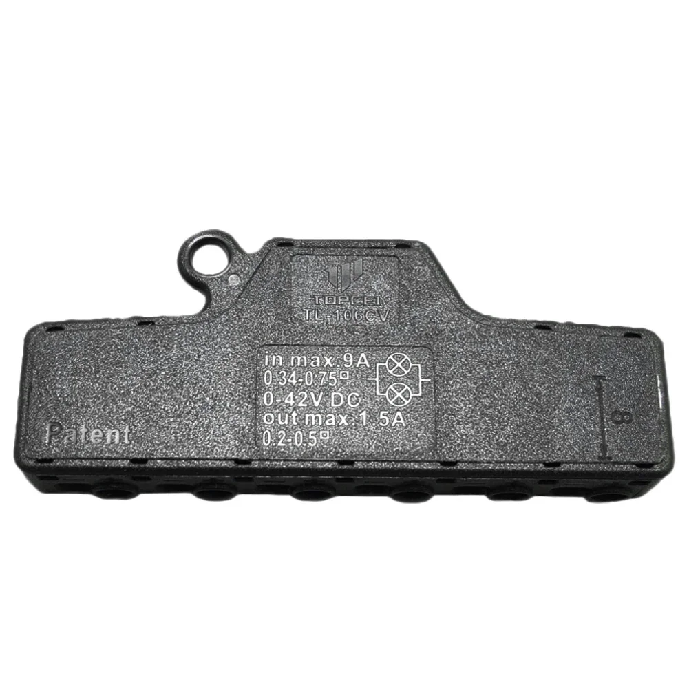 Quick Connect Low Voltage Wire Splitter Distribution Block 3/6 Port Out Line Splitter for Lighting Led Strip Connection Terminal