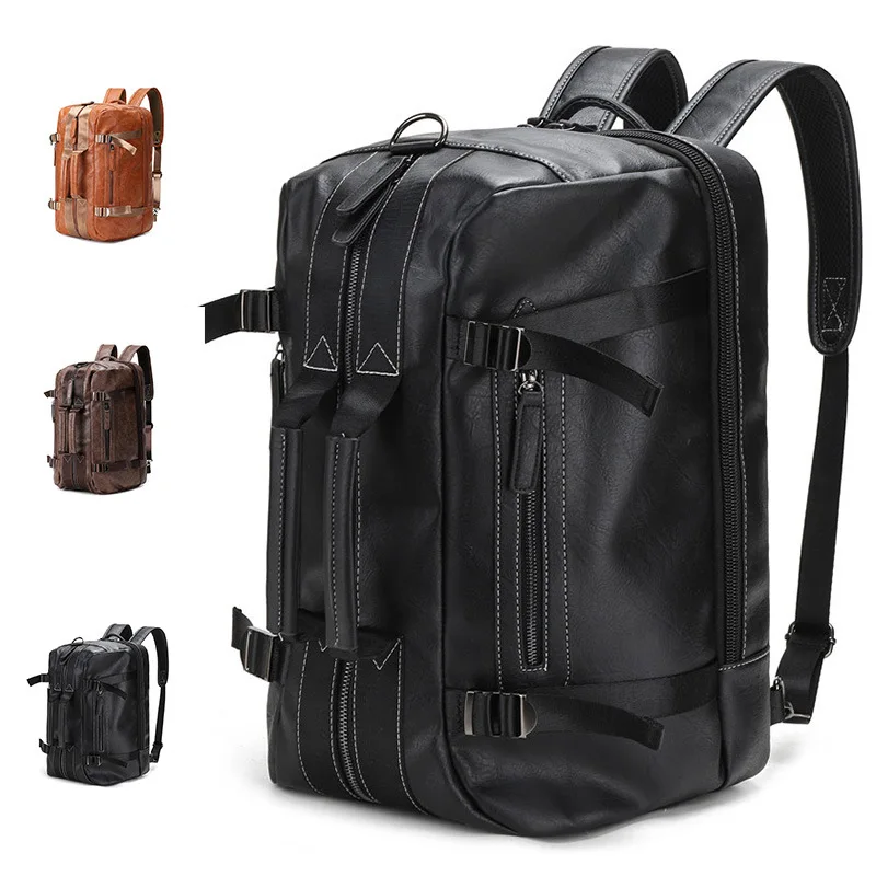 

Double shoulder portable backpack, men's backpack, high-end fashion business travel bag