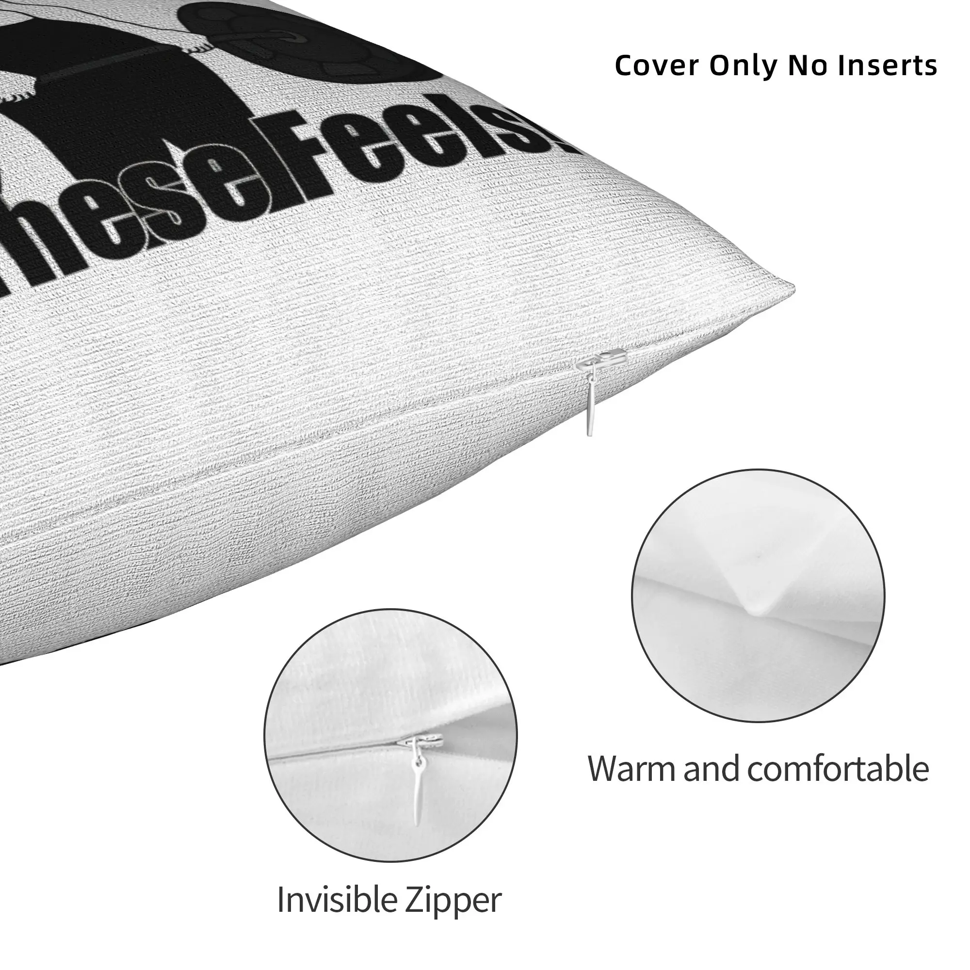 Wojak Lifting Meme -Must Lift These Feels!  Square Pillow Case Polyester Decorative Pillow Custom Pillowcover Home Decor