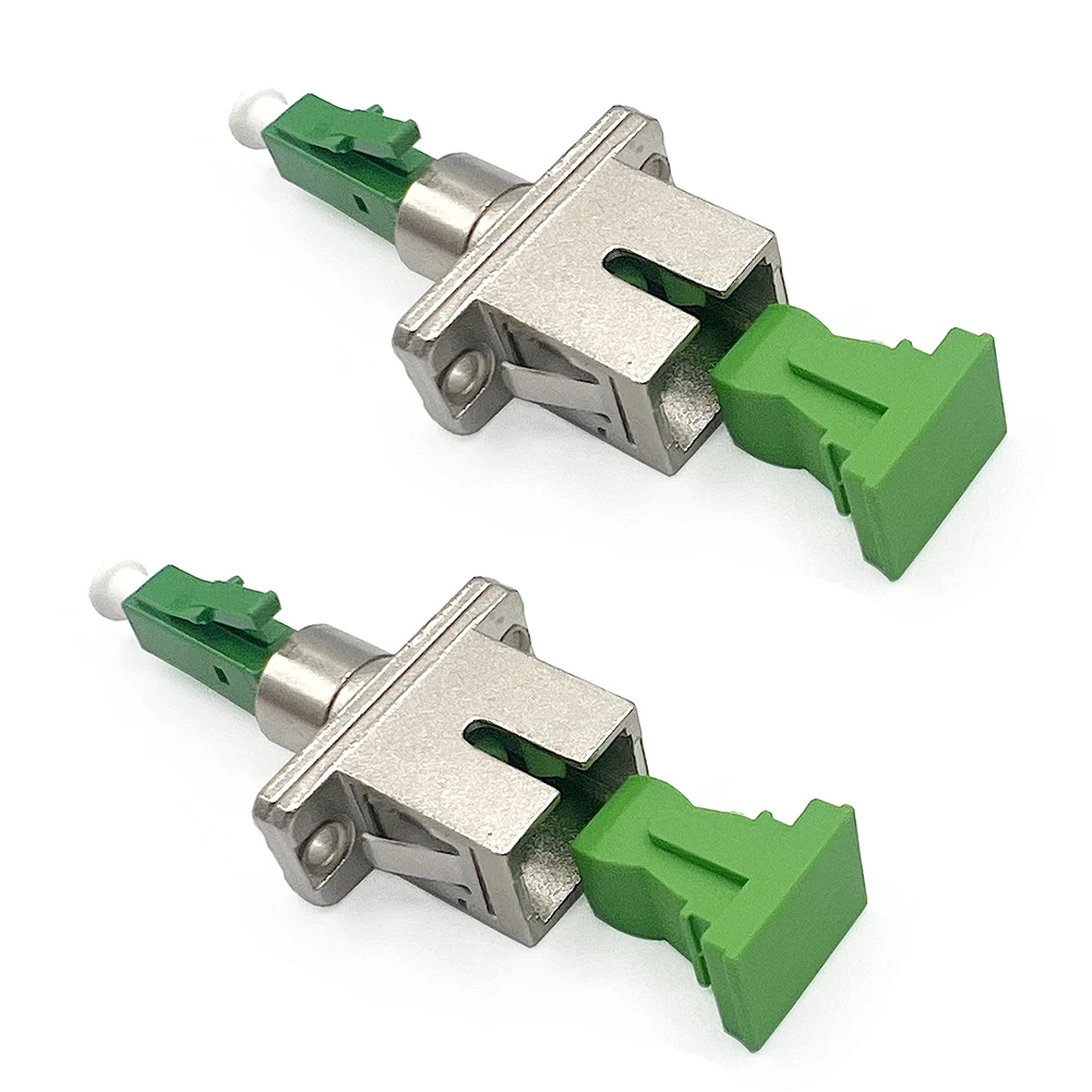 2Pcs Fibre Optic Connector Adapter For SC/APC Female To For LC/APC Male Fibre Coupler  Electrical Equipment Supplies Accessories